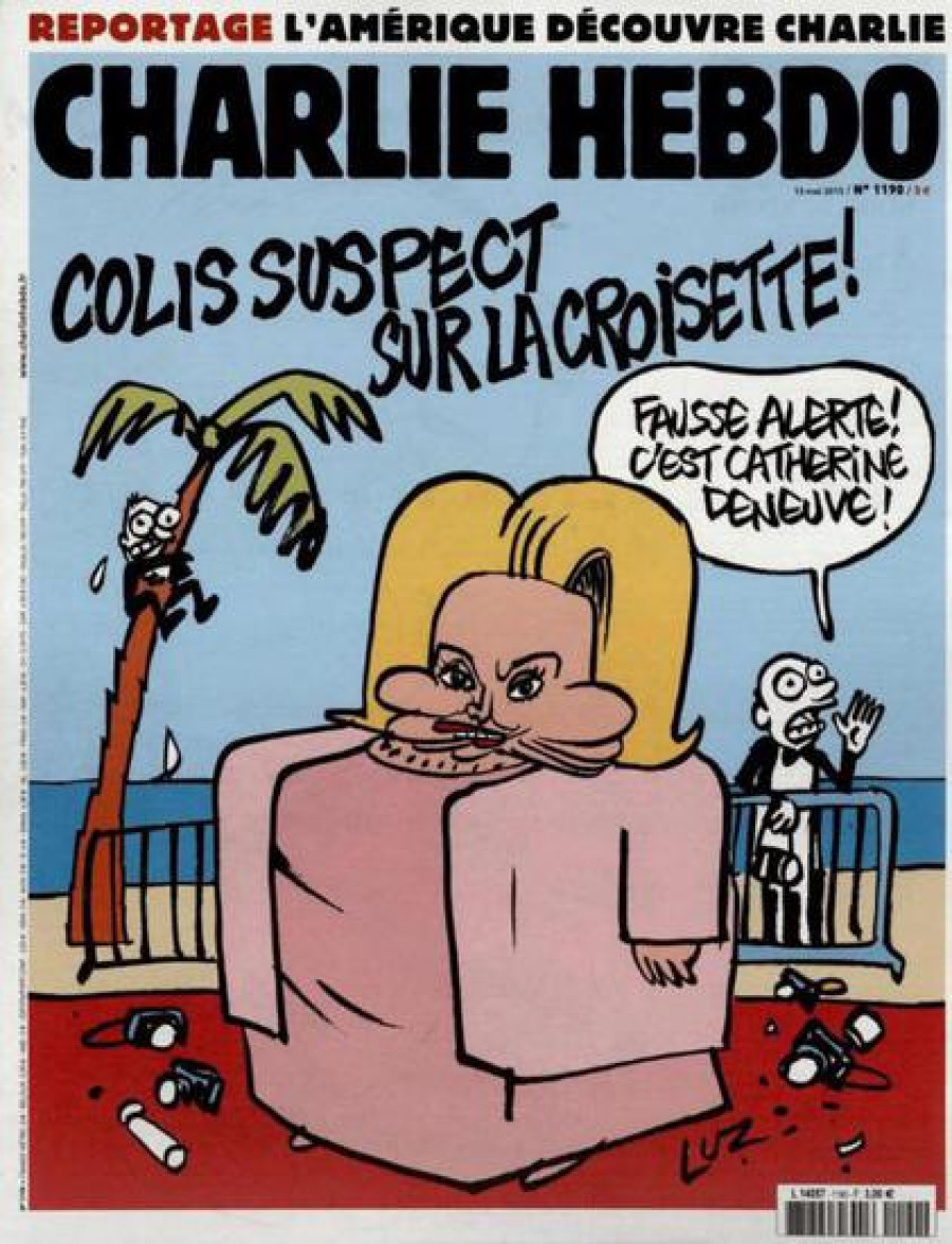 Обложка Charlie Hebdo с карикатурой на Катрин Денёв.