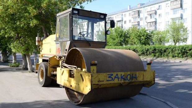 Ремонт дорог в Барнауле.