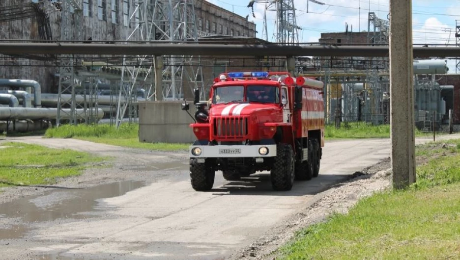 Учения на ТЭЦ-2 в Барнауле.