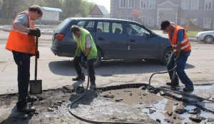 Ремонт дорог в Барнауле. 3 июня 2015 года.