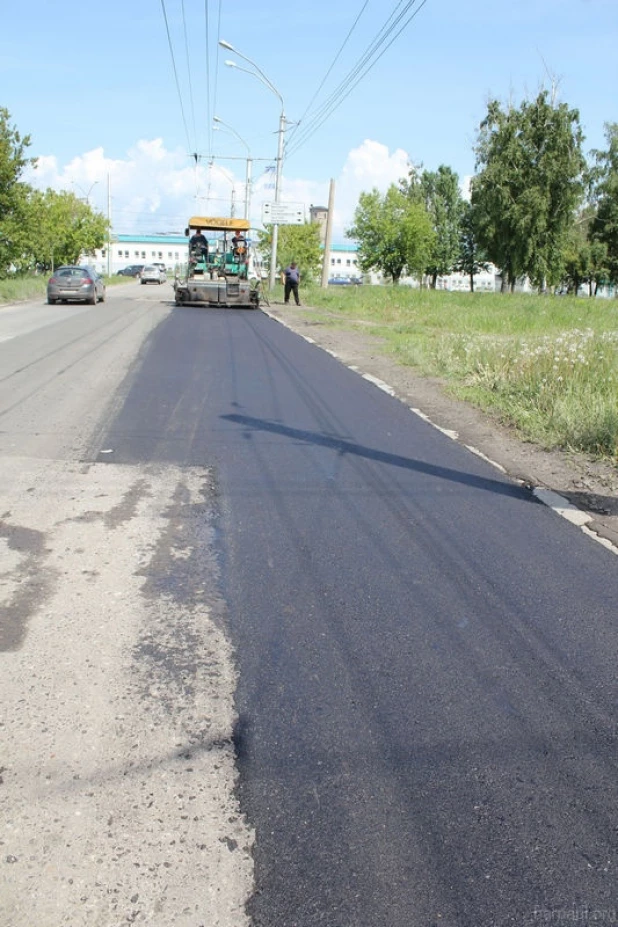 Ремонт дорог в Барнауле. 3 июня 2015 года.