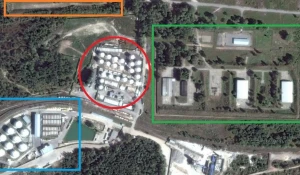 Нефтебаза и расположение объектов.