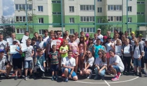 Школьники стали нормы ГТО.