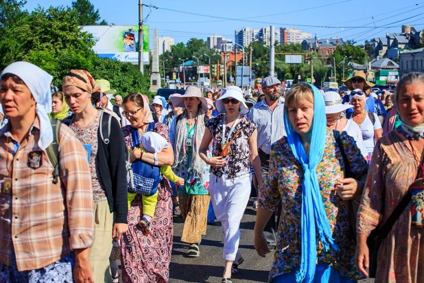 Крестный ход в Барнауле. 28 июня 2015 года.