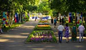 Будущий рекреационный комплекс "Парк Центрального района с аптекарским садом" в Барнауле. Июнь, 2015.