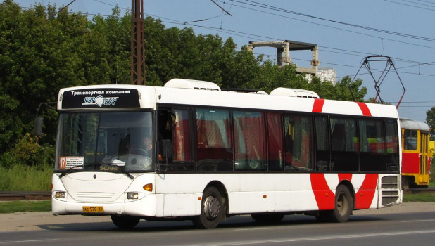 Автобус 17 маршрута в Барнауле
