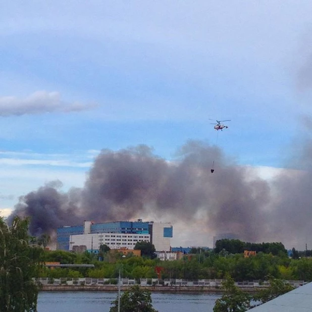 В Москве на территории ЗИЛа произошел крупный пожар.