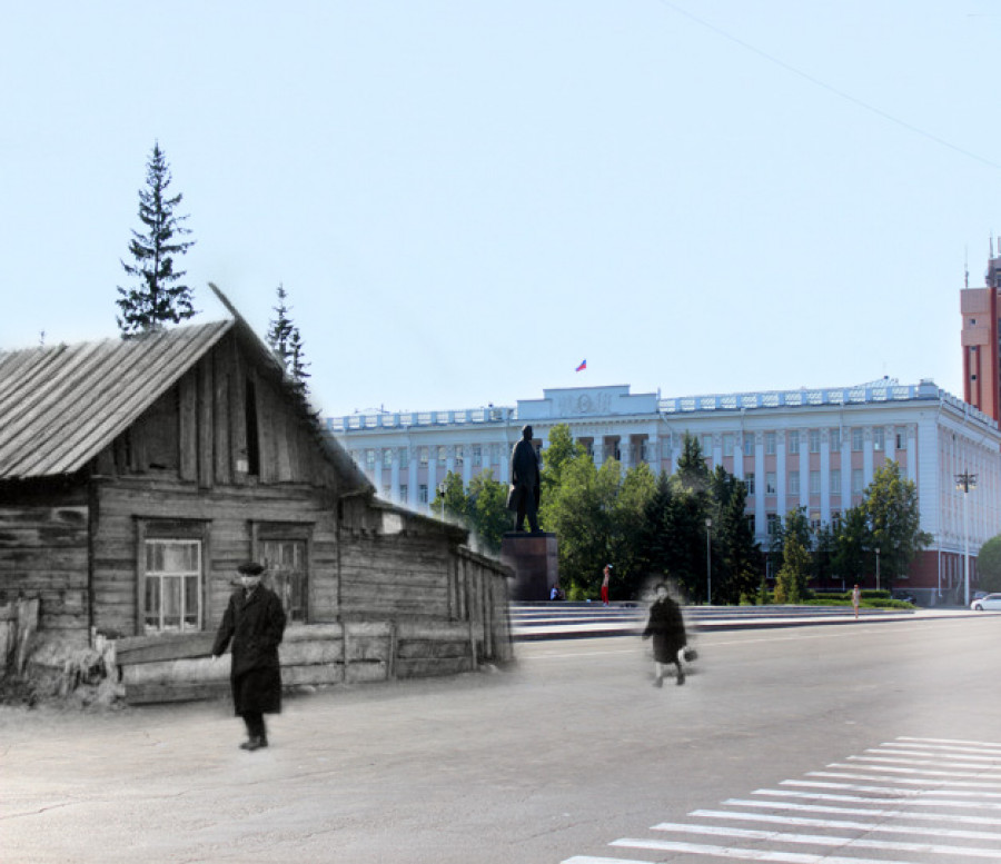 Площадь Советов раньше была почти пустырем.