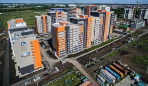 Новые кварталы Барнаула с высоты птичьего полета.
