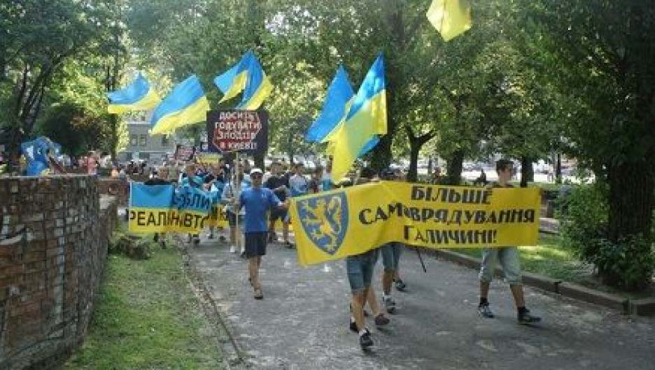 Митинг за автономию Галиции. Львов, 17 июля 2015 года.