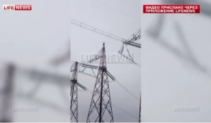Барнаулец забрался на ЛЭП.