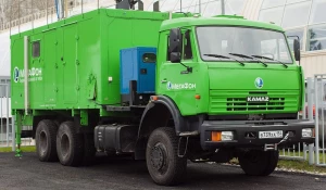 Мобильная базовая станция "МегаФона" на базе автомобиля КамАЗ.