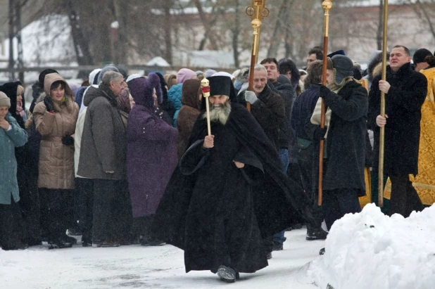 Алтайские служители православной церкви.