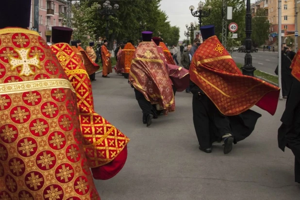 Алтайские служители православной церкви.