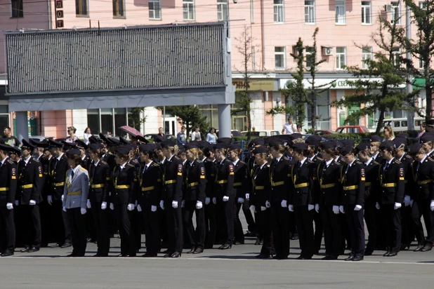 Тожественный выпускной курсантов БЮИ. 30 июля 2015 года.