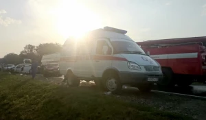 В Краснодарском крае столкнулись 4 машины. 1 августа 2015 года.