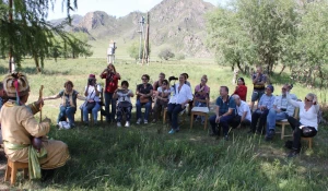 Турецкие туристы на Алтае.