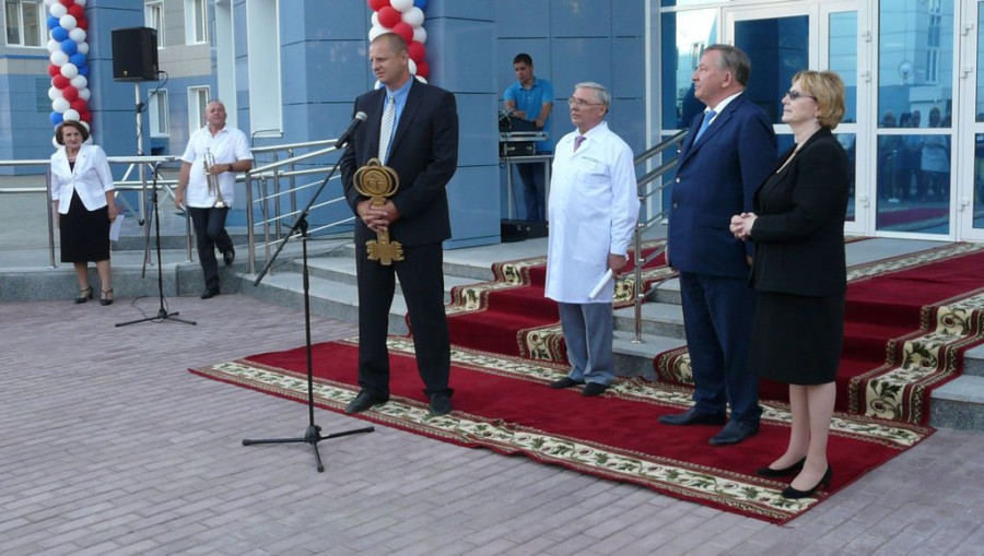 Торжестенное открытие нового корпуса онкоцентра &quot;Надежда&quot;. Барнаул, 3 августа 2015 года.
