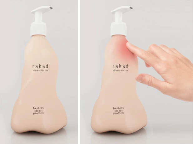 Концепт упаковки средств для интимной гигиены "Naked".