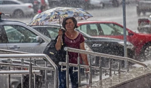 Дождь в Барнауле.