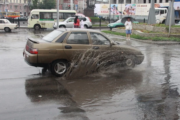 Барнаул после дождя.