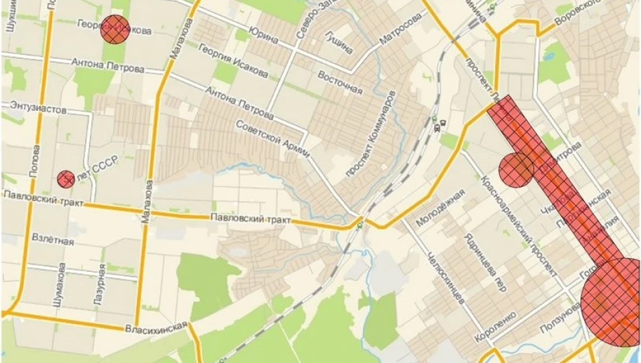 Перекрытие дорог на День города.