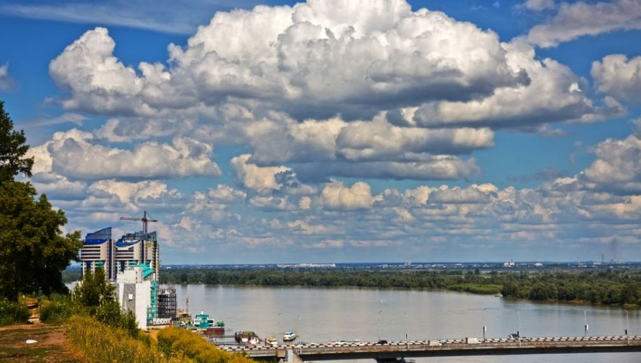 Вид на Обь в Барнауле.