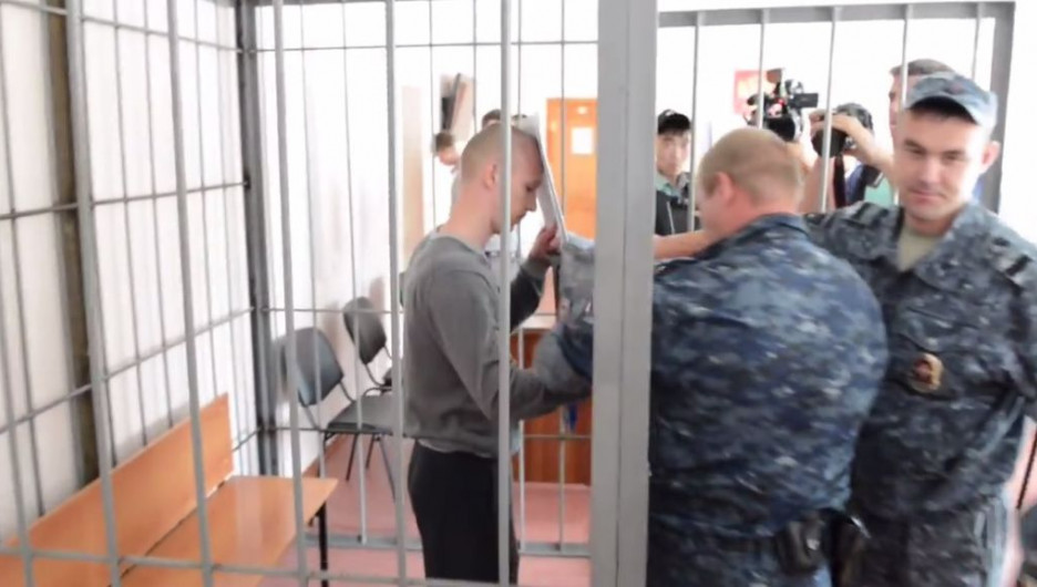Александр Сатлаев в суде.