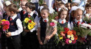 День знаний в 123-й гимназии. Барнаул, 1 сентября 2015 года.