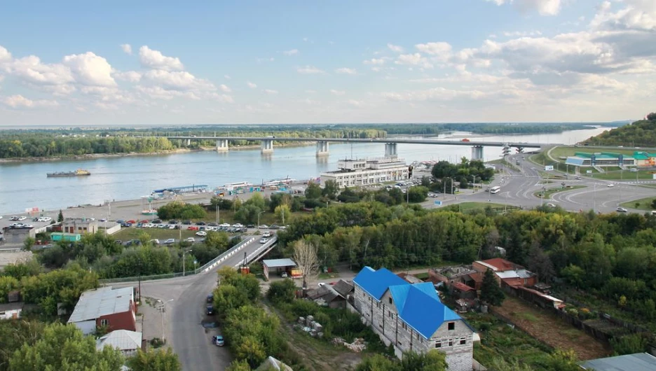 Виды Барнаула с высоты 55-метровой пожарной вышки.