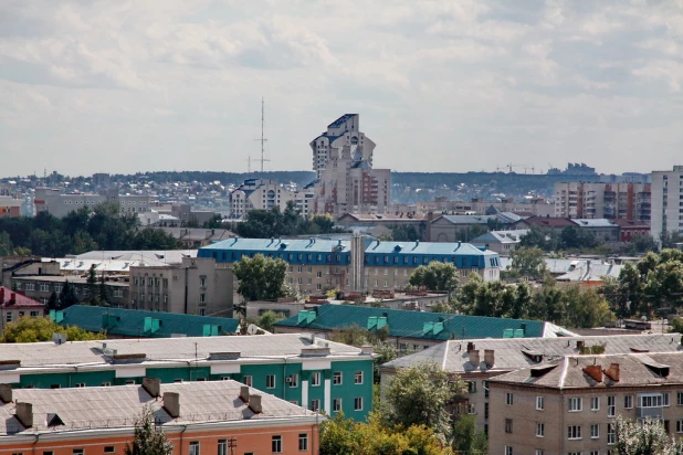 Виды Барнаула с высоты 55-метровой пожарной вышки.