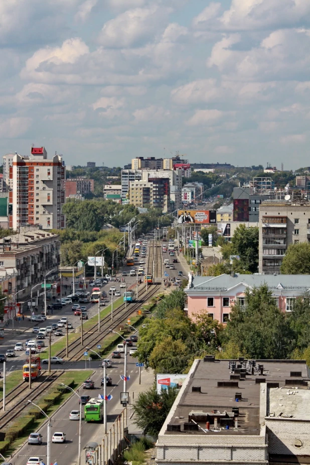 Виды Барнаула с высоты 55-метровой пожарной вышки.