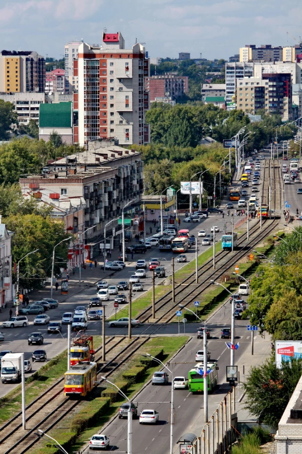 Виды Барнаула с высоты 55-метровой пожарной вышки.