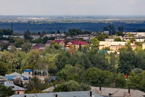 Виды Барнаула с высоты 55-метровой пожарной вышки.