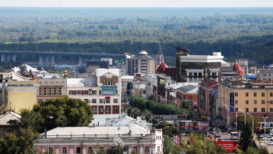 Виды Барнаула с высоты 55-метровой пожарной вышки.