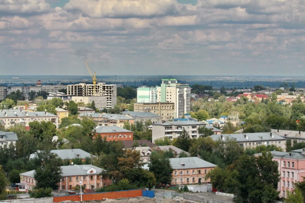 Виды Барнаула с высоты 55-метровой пожарной вышки.