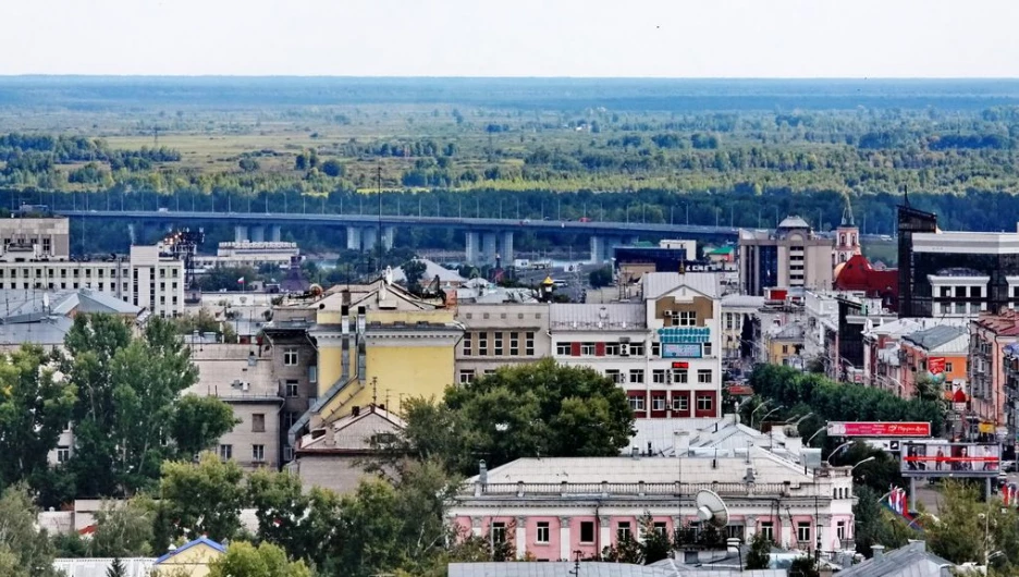 Виды Барнаула с высоты 55-метровой пожарной вышки.