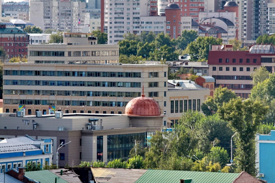 Виды Барнаула с высоты 55-метровой пожарной вышки.