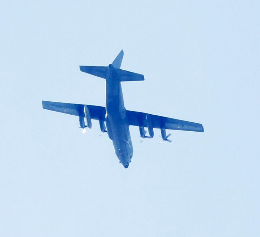 Американский самолет-разведчик в небе над Алтаем.