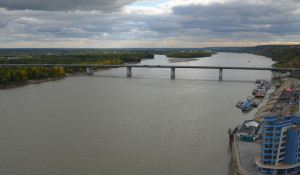 Новый мост, Обь и "речной".