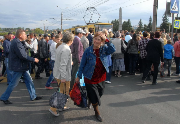 Давка в День города.