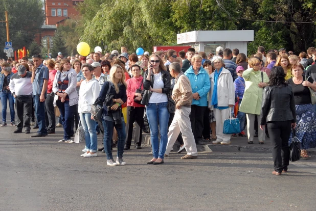 Давка в День города.