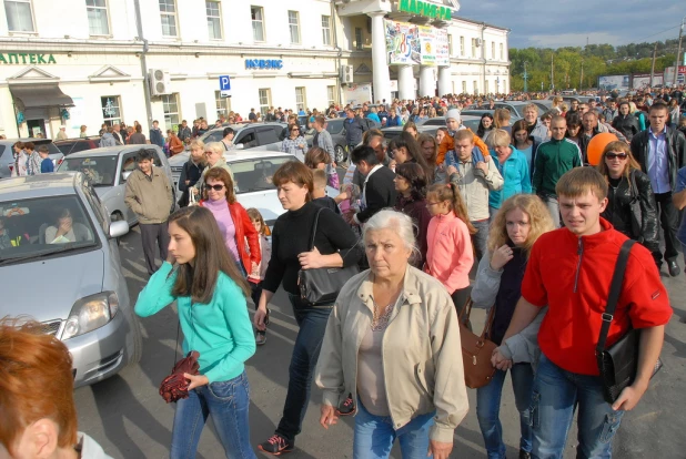 Давка в День города.