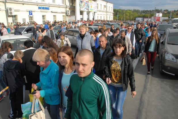 Давка в День города.