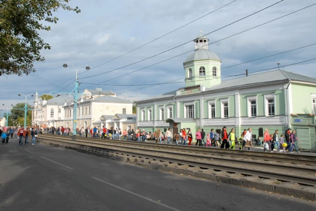 Давка в День города.