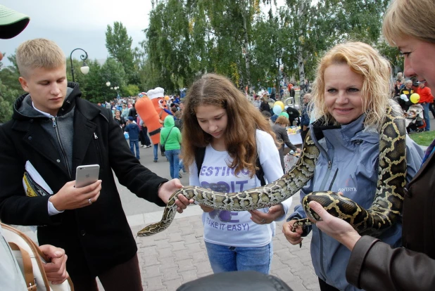 Барнаульцы в День города.