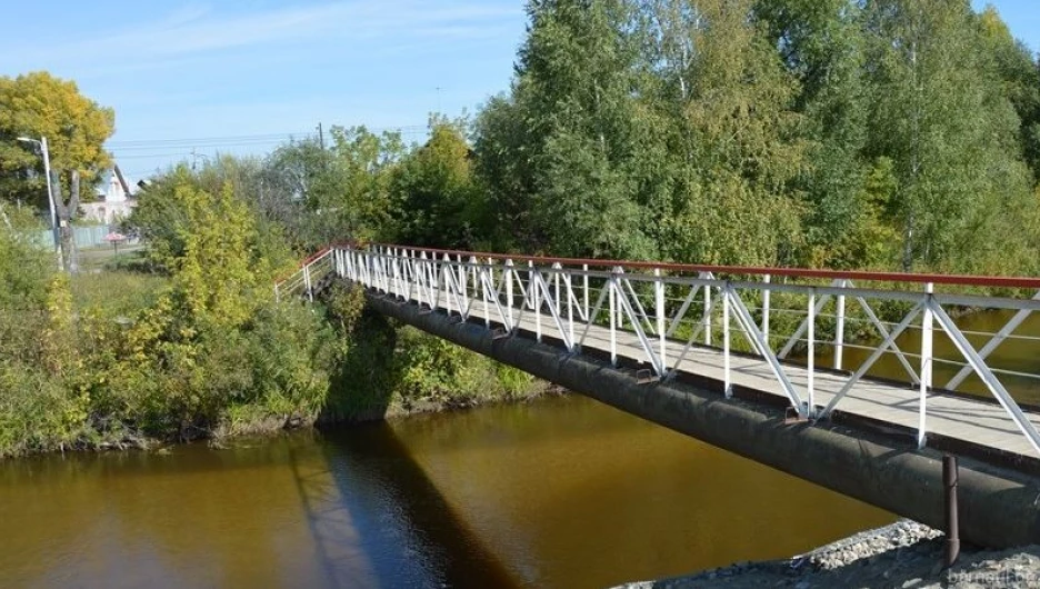 Восстановленный мост через Барнаулку.