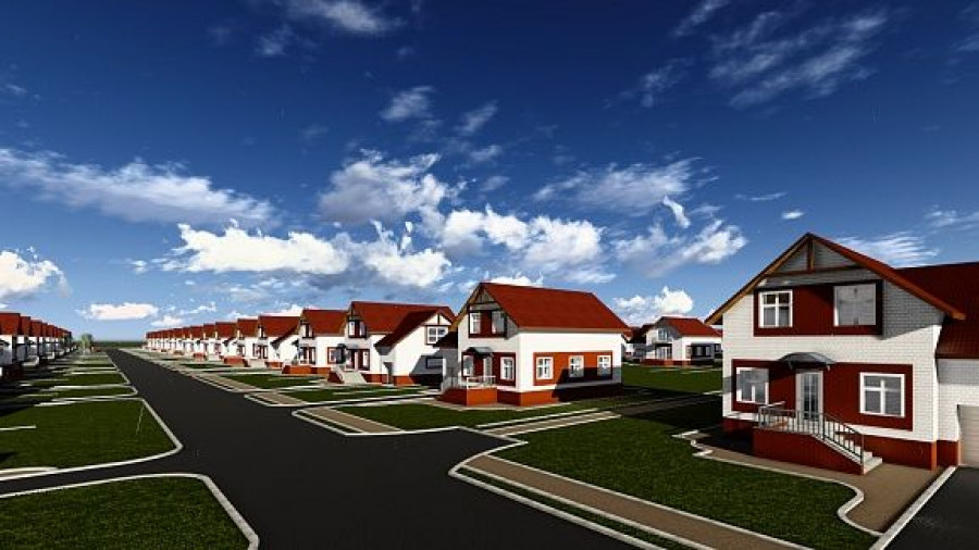 В Барнауле началось строительство нового коттеджного поселка.