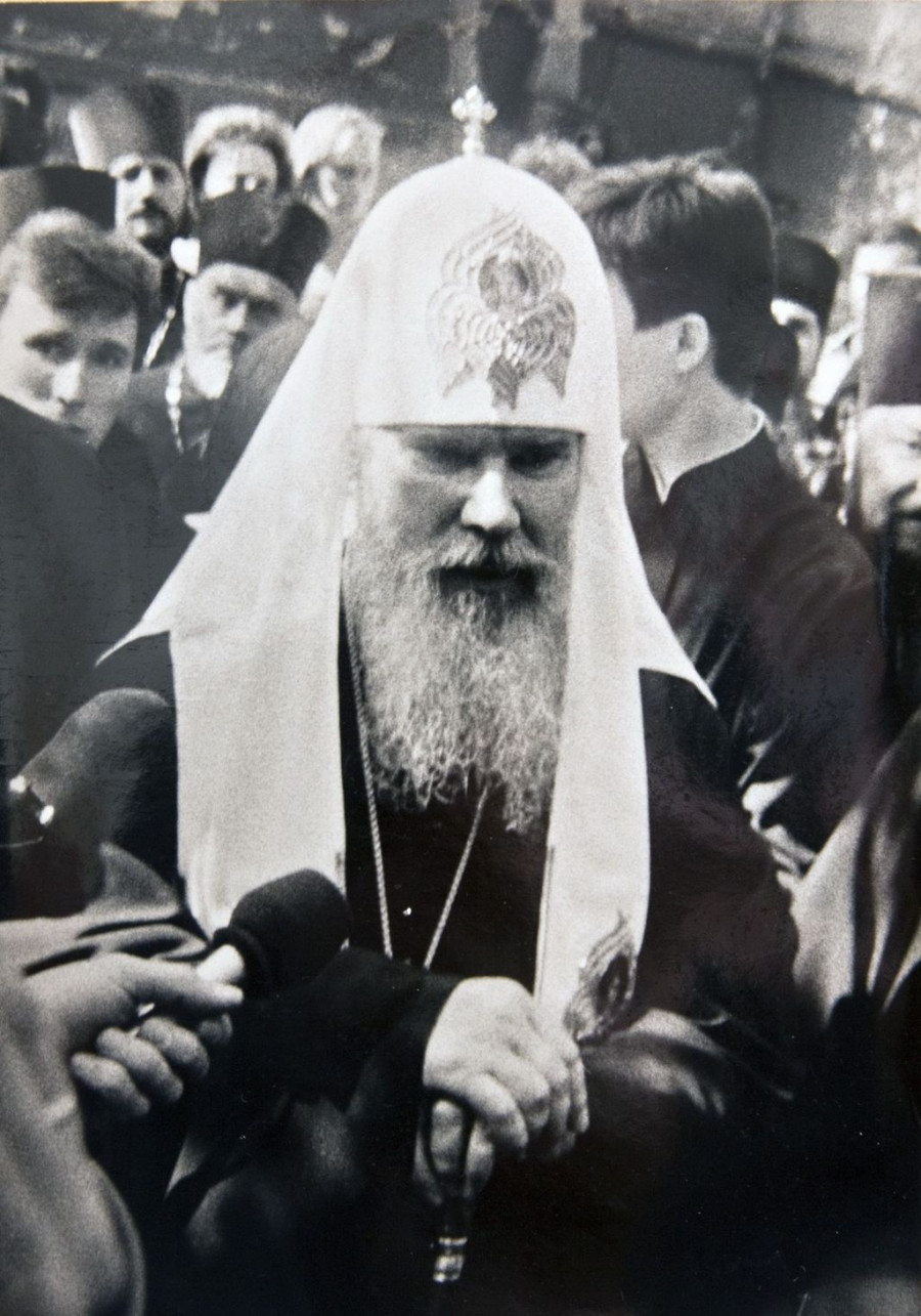 Визит патриаха Алексия II в Барнаул. 11 мая 1991 года.