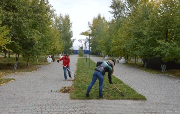 В Барнауле привели в порядок "Аллею ветеранов".